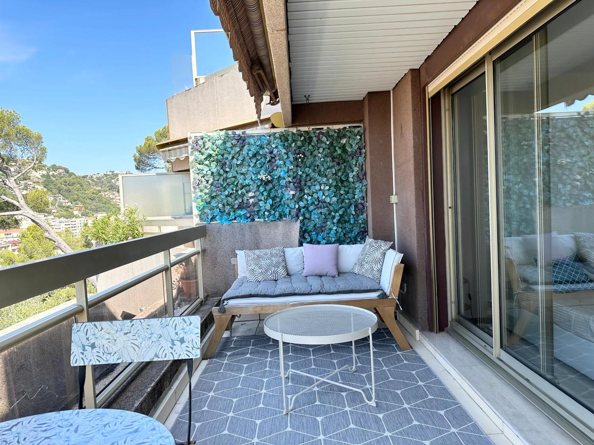 Ferienwohnung Nice, Grand Studio - Piscine - Terrasse Vue Mer Exterior foto